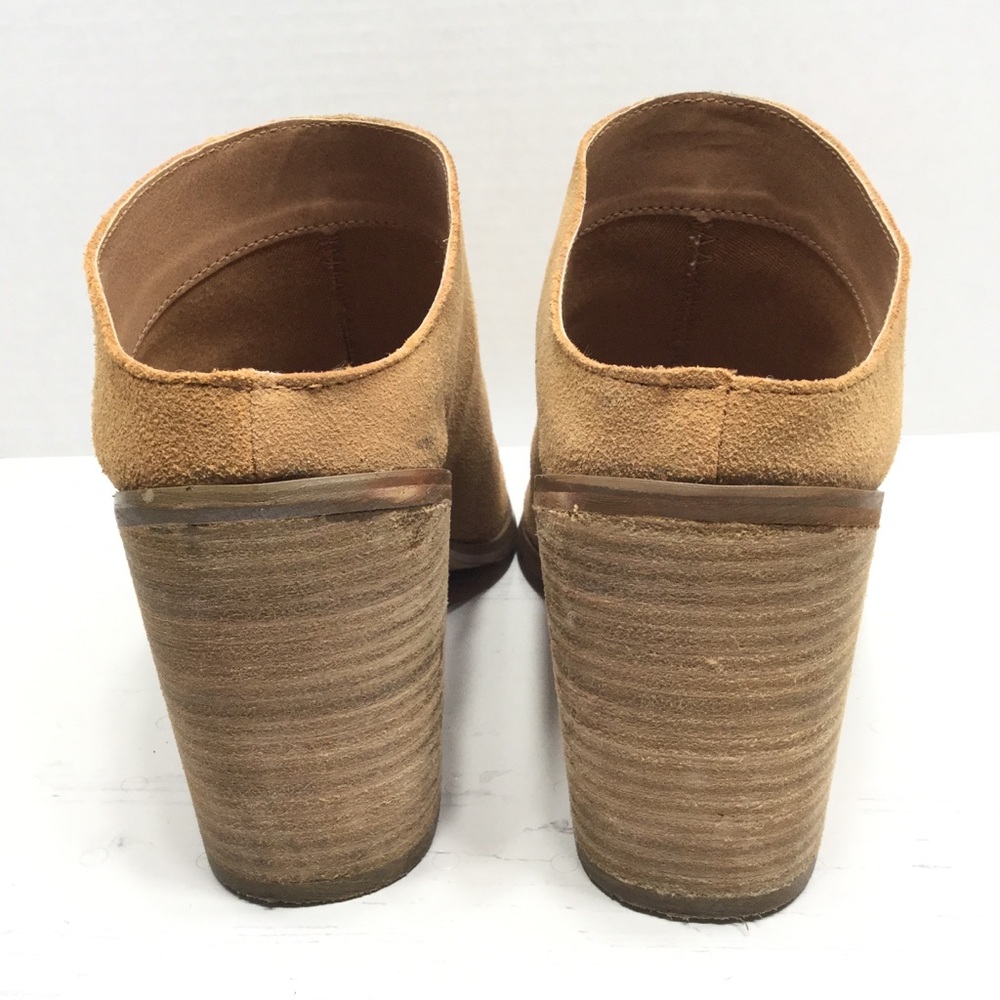 **SOLD**TORRID | EUC Tan 100% Suede Open Toe Mules - Picture 3 of 8